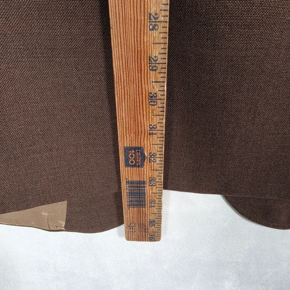 Vintage Stafford Blazer Men's 50XL Brown Gold Crest 2 Button Preppy USA